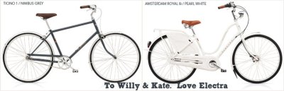 The Royal Electra Bicycle to Willian and Kate